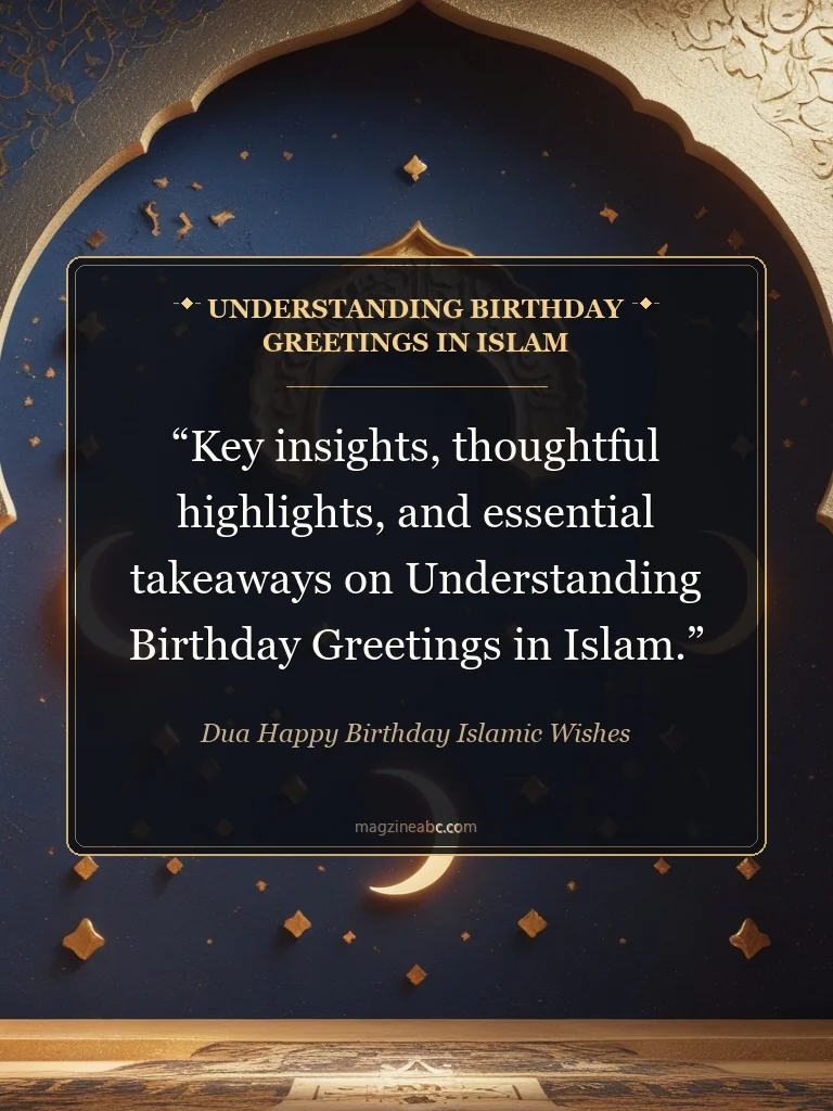 Understanding Birthday Greetings in Islam - Dua Happy Birthday Islamic Wishes