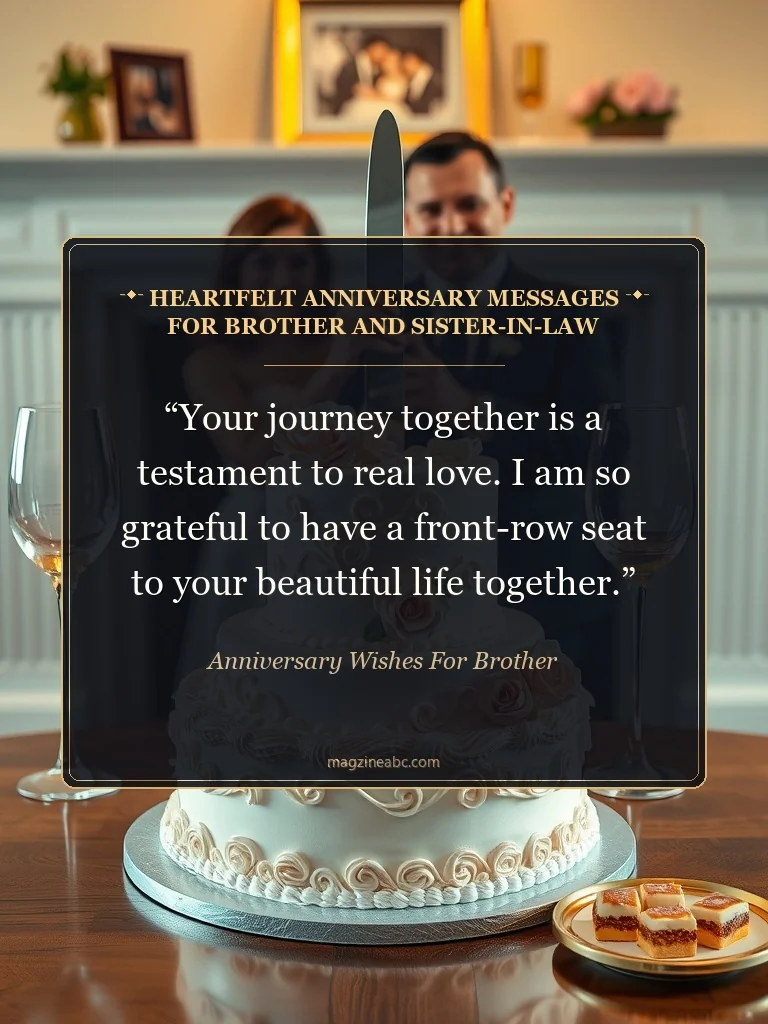 Heartfelt Anniversary Messages for Brother and Sister-in-Law - Anniversary Wishes for Brother