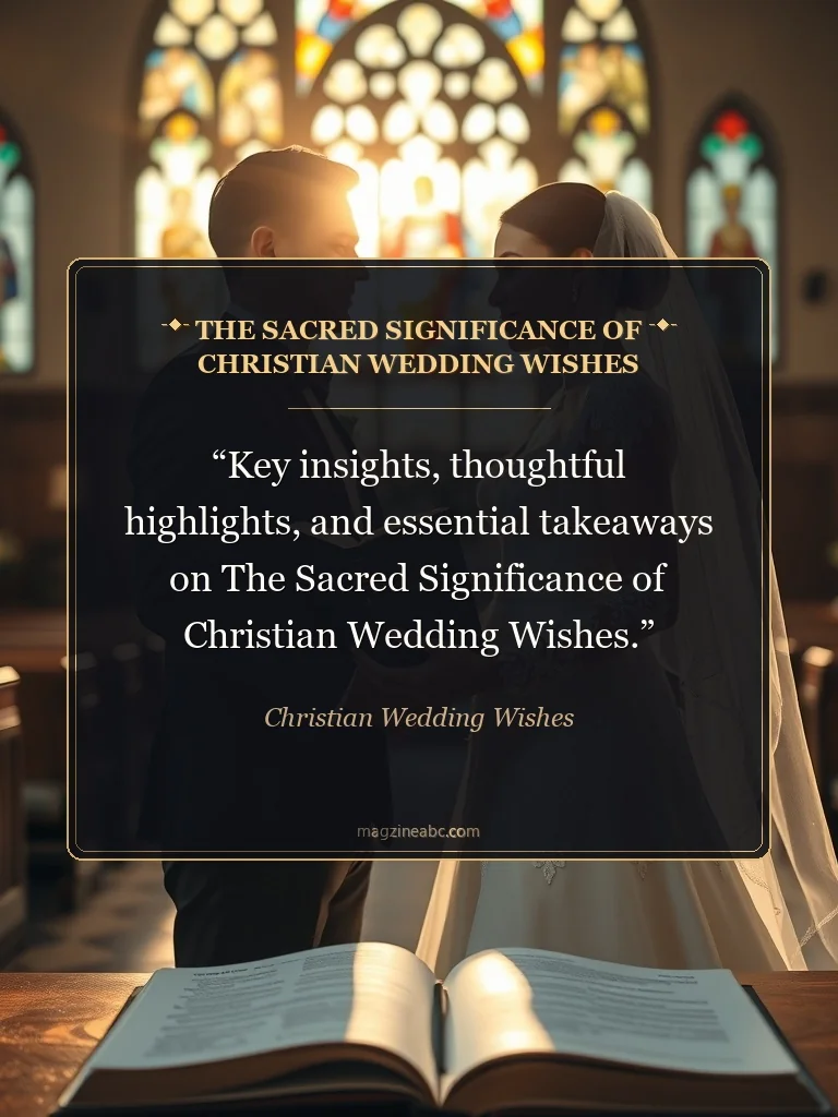 The Sacred Significance of Christian Wedding Wishes - Christian Wedding Wishes
