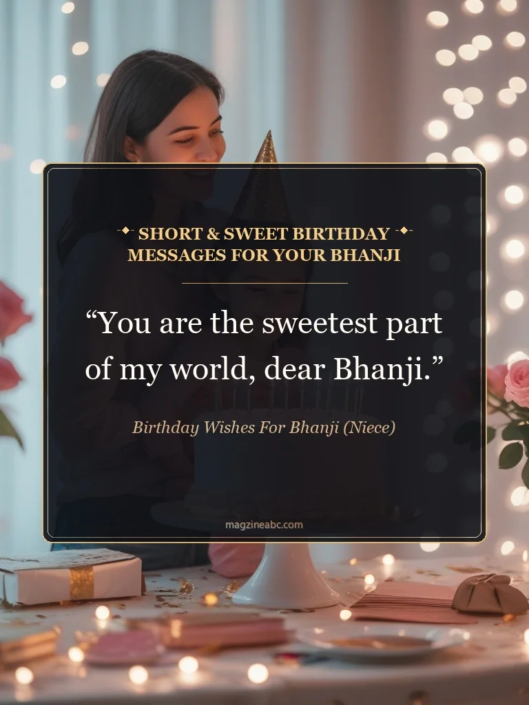 Short & Sweet Birthday Messages for Your Bhanji - Birthday wishes for Bhanji (Niece)