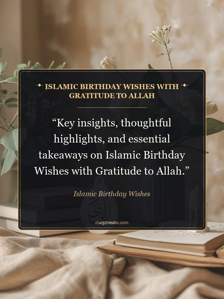 Islamic Birthday Wishes with Gratitude to Allah - Islamic Birthday Wishes