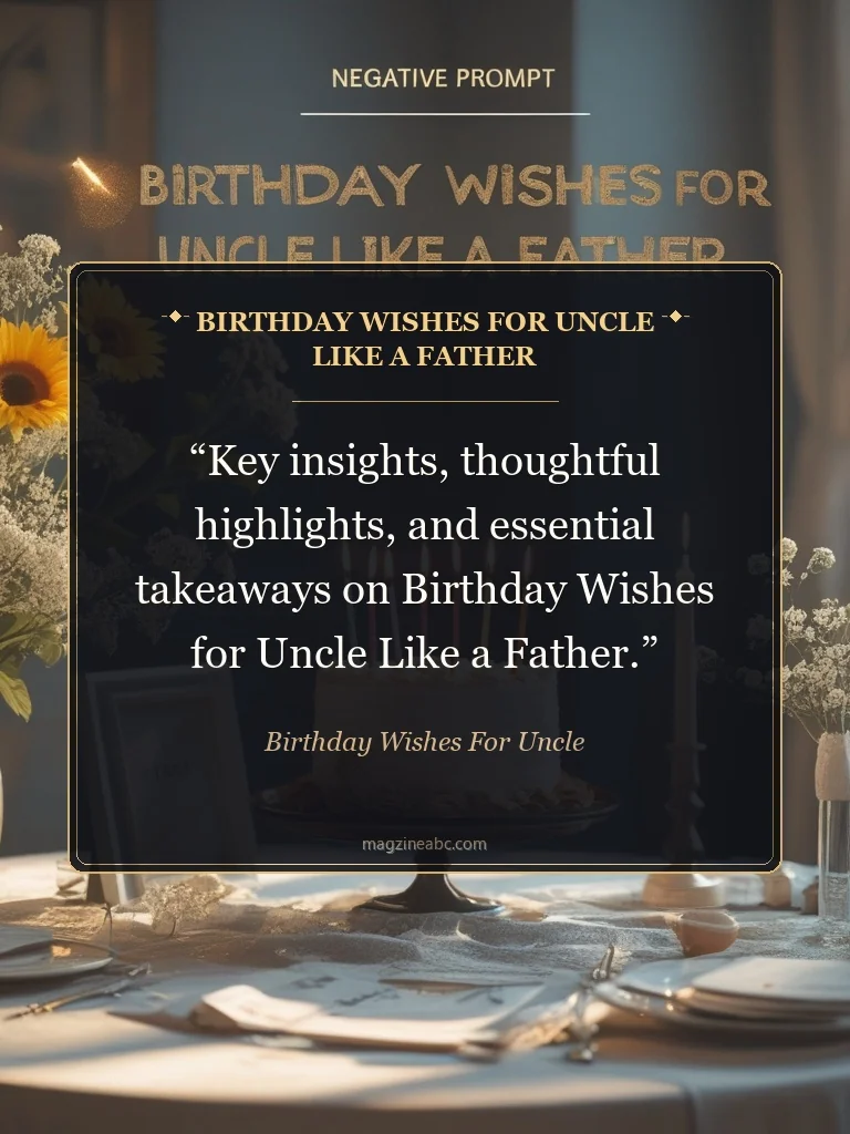 Birthday Wishes for Uncle Like a Father - Birthday Wishes For Uncle