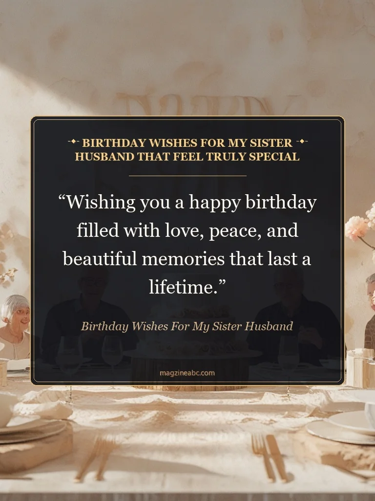 Birthday Wishes for My Sister Husband That Feel Truly Special - Birthday Wishes for My Sister Husband