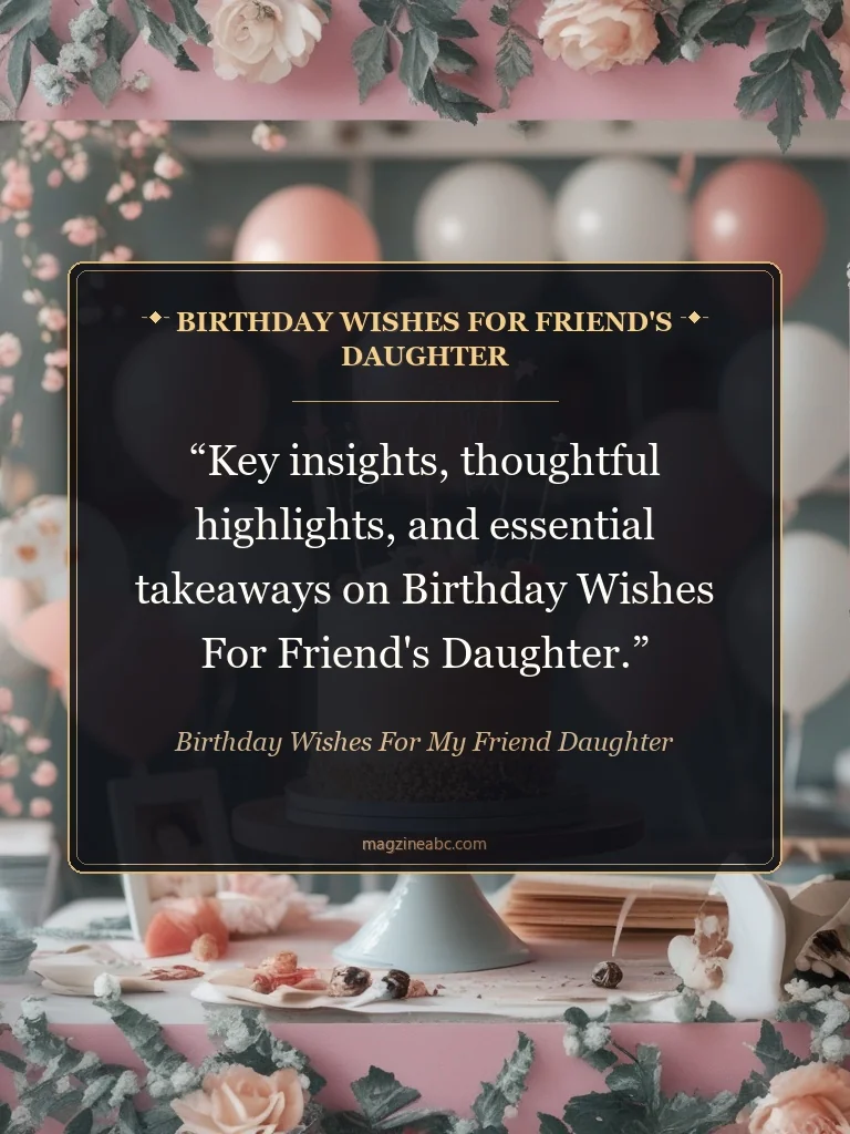 Birthday Wishes For Friend's Daughter - Birthday Wishes For My Friend Daughter