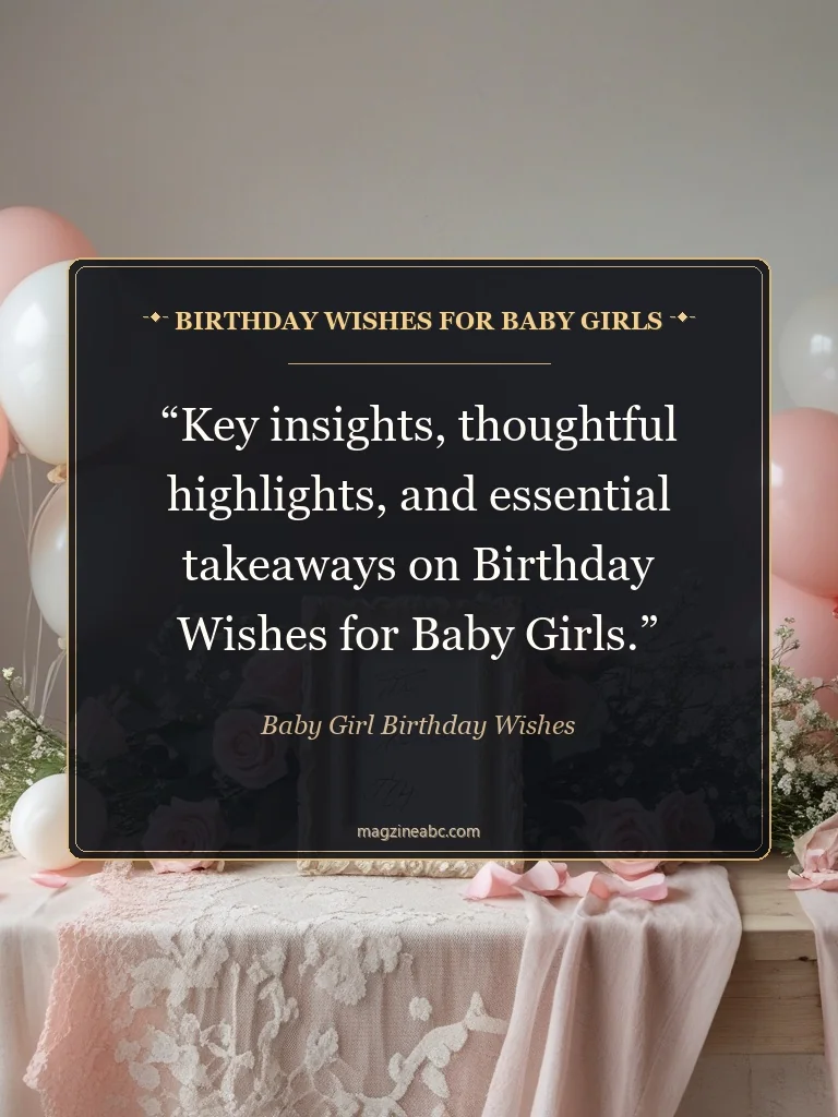 Birthday Wishes for Baby Girls - Baby Girl Birthday Wishes