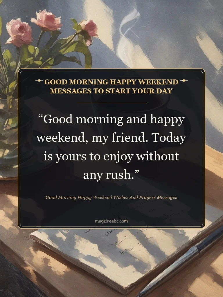 Good Morning Happy Weekend Messages to Start Your Day - Good Morning Happy Weekend Wishes And Prayers Messages