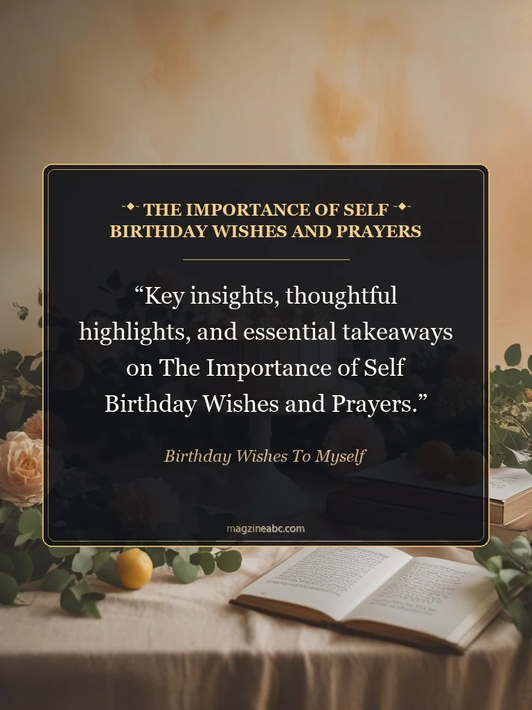 The Importance of Self Birthday Wishes and Prayers - Birthday Wishes To Myself