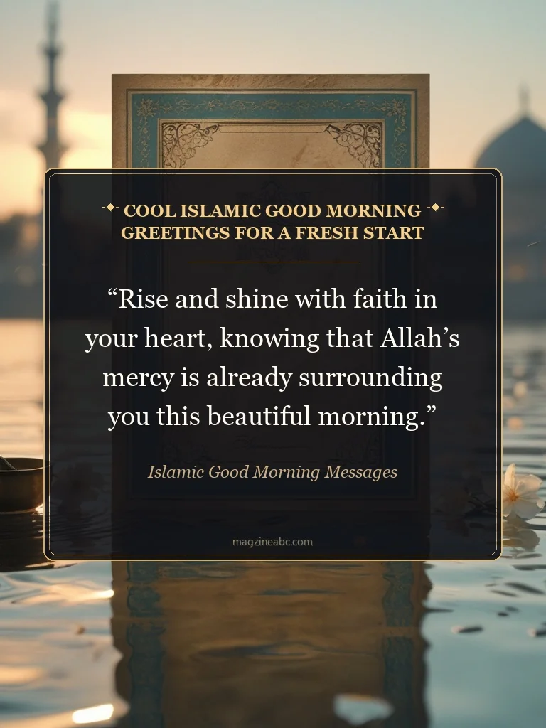 Cool Islamic Good Morning Greetings for a Fresh Start - Islamic Good Morning Messages