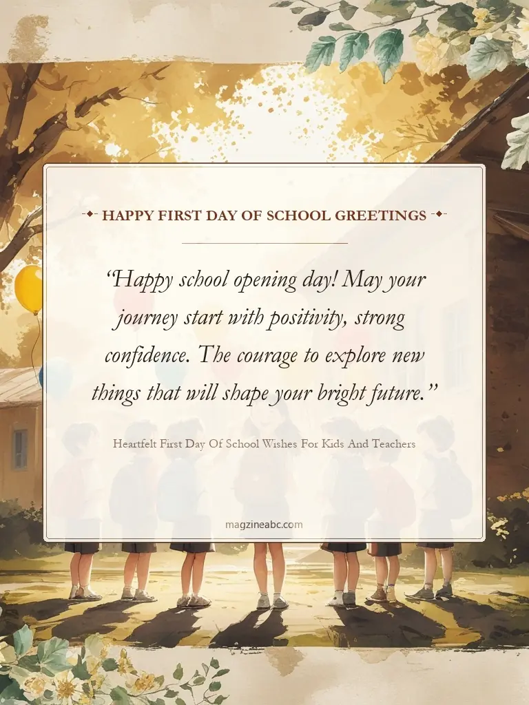 Happy First Day of School Greetings - Heartfelt First Day of School Wishes for Kids and Teachers