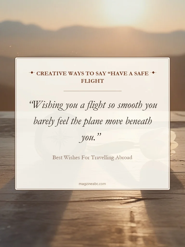 Creative Ways to Say “Have a Safe Flight” - best wishes for travelling abroad