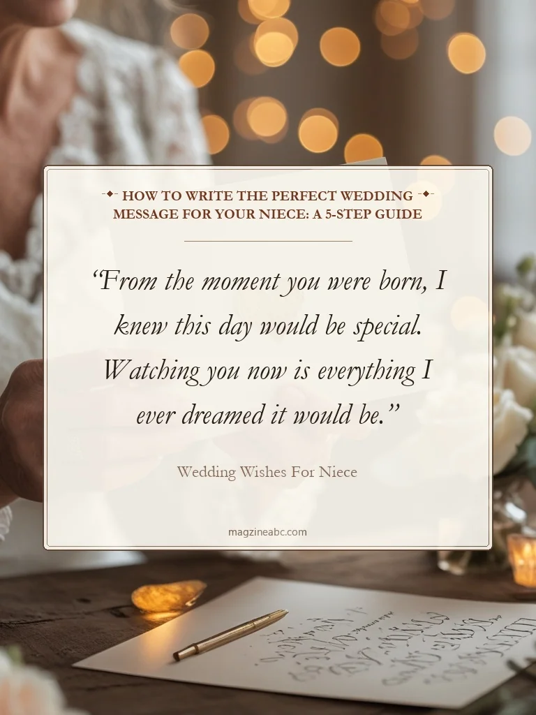 How to Write the Perfect Wedding Message for Your Niece: A 5-Step Guide - Wedding Wishes for Niece