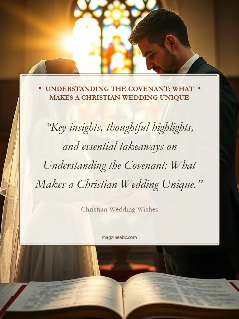 Understanding the Covenant: What Makes a Christian Wedding Unique - Christian Wedding Wishes