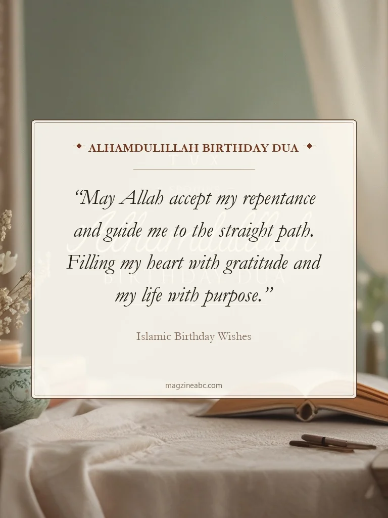 Alhamdulillah Birthday Dua - Islamic Birthday Wishes