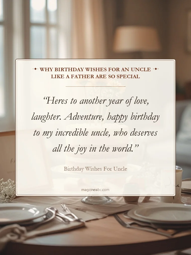 Why Birthday Wishes for an Uncle Like a Father Are So Special - Birthday Wishes For Uncle