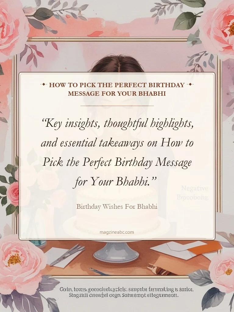 How to Pick the Perfect Birthday Message for Your Bhabhi - Birthday wishes for bhabhi