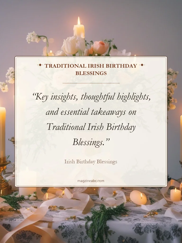 Traditional Irish Birthday Blessings - Irish Birthday Blessings