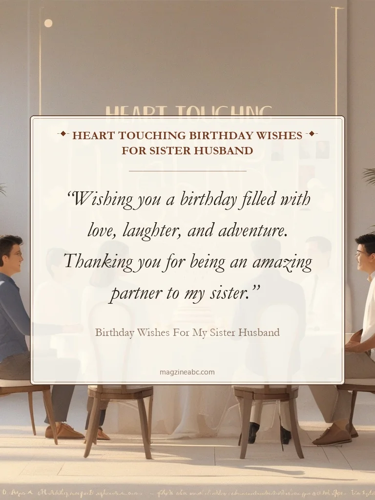 Heart Touching Birthday Wishes for Sister Husband - Birthday Wishes for My Sister Husband