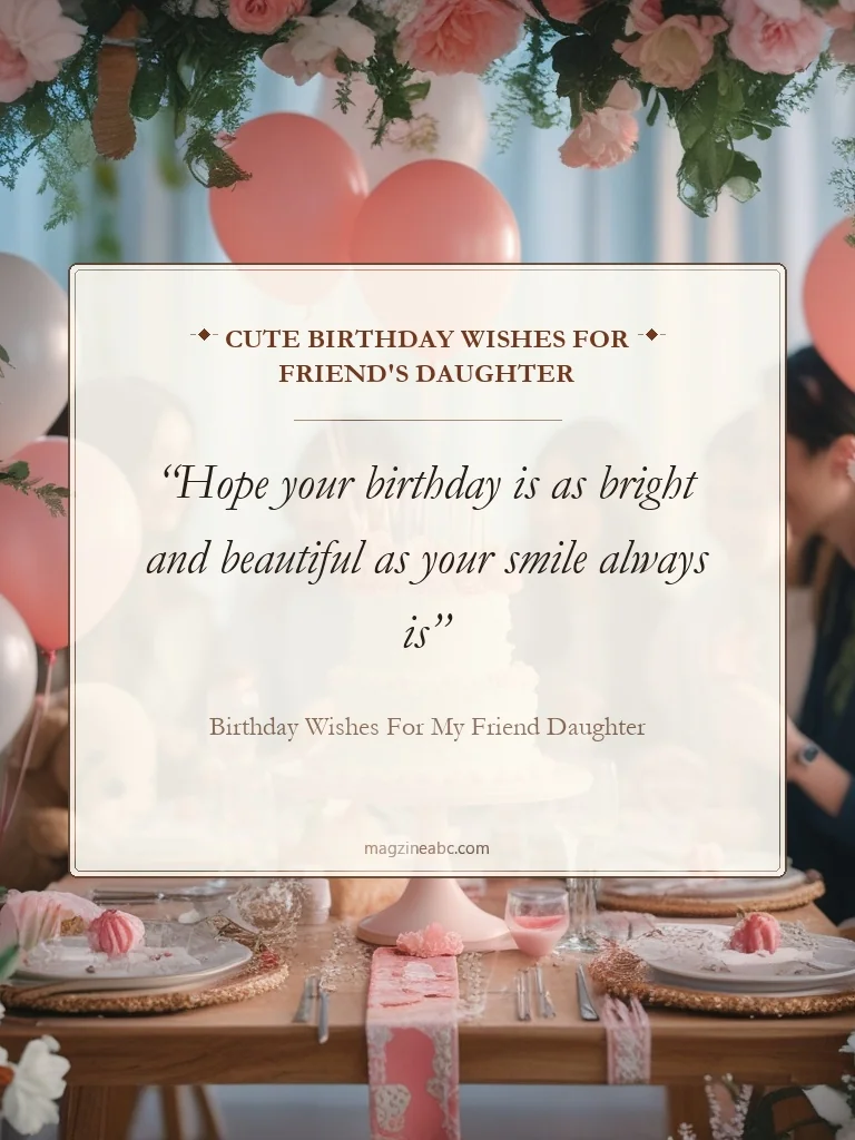 Cute Birthday Wishes For Friend's Daughter - Birthday Wishes For My Friend Daughter