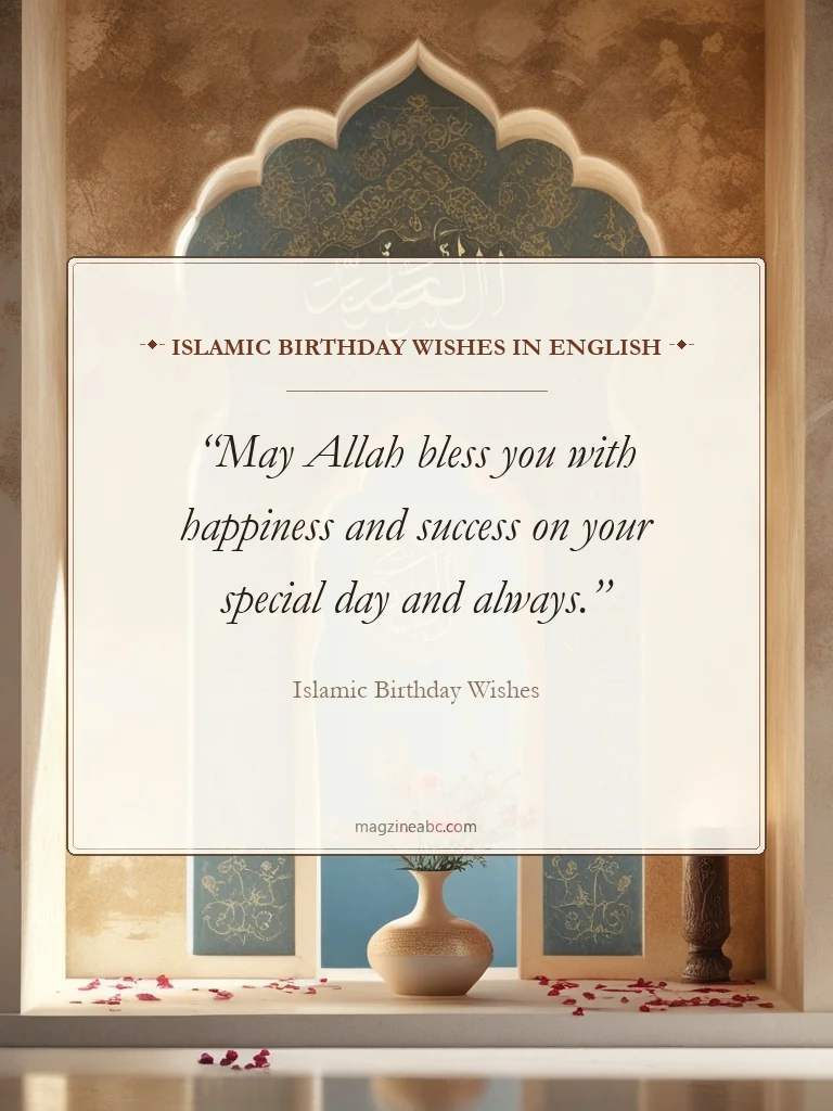 Islamic Birthday Wishes in English - Islamic Birthday Wishes