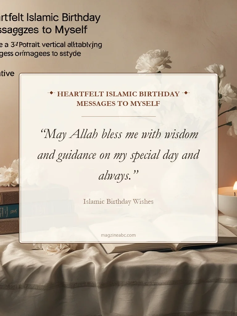 Heartfelt Islamic Birthday Messages to Myself - Islamic Birthday Wishes