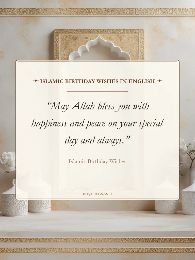 Islamic Birthday Wishes in English - Islamic Birthday Wishes