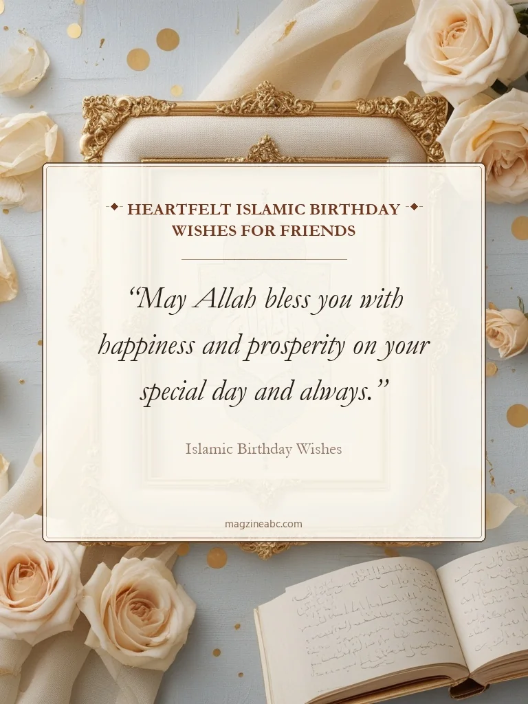 Heartfelt Islamic Birthday Wishes for Friends - Islamic Birthday Wishes