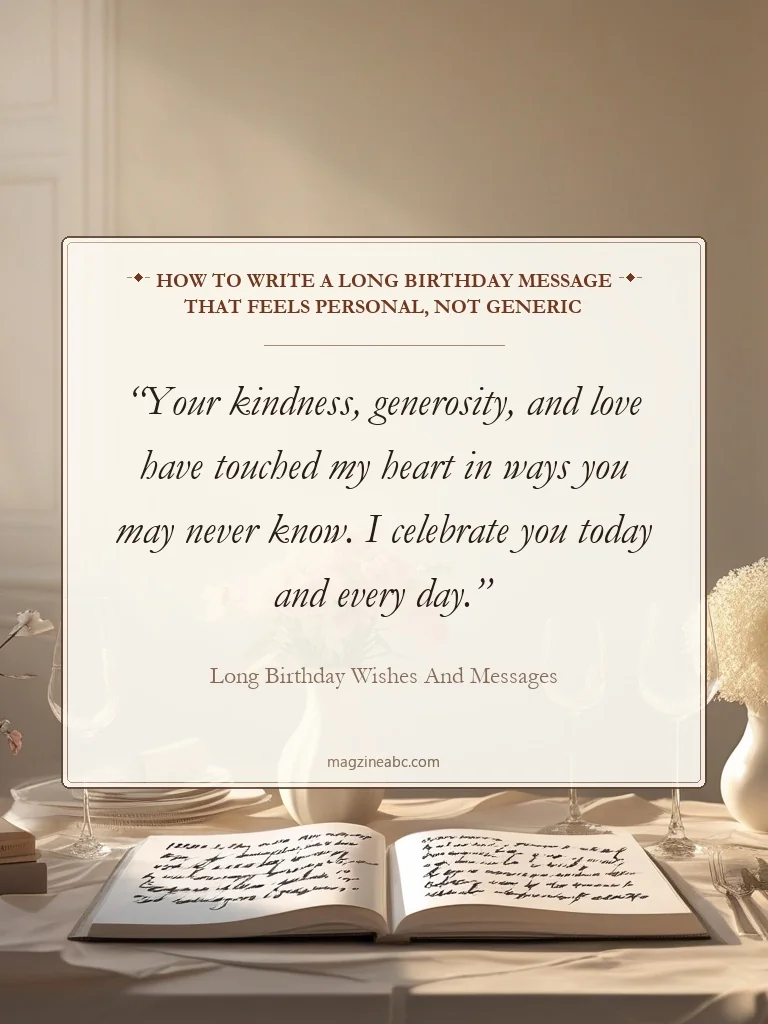 How to Write a Long Birthday Message That Feels Personal, Not Generic - Long Birthday Wishes and Messages