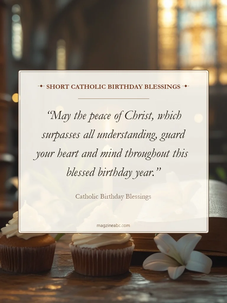 Short Catholic Birthday Blessings - Catholic Birthday Blessings