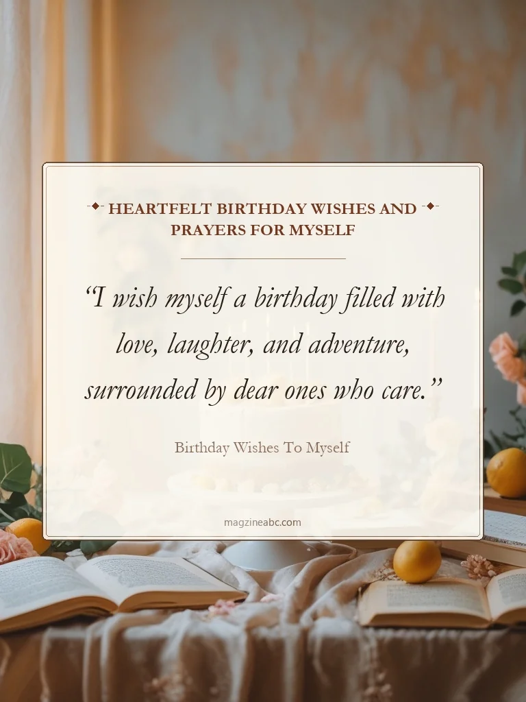 Heartfelt Birthday Wishes and Prayers for Myself - Birthday Wishes To Myself