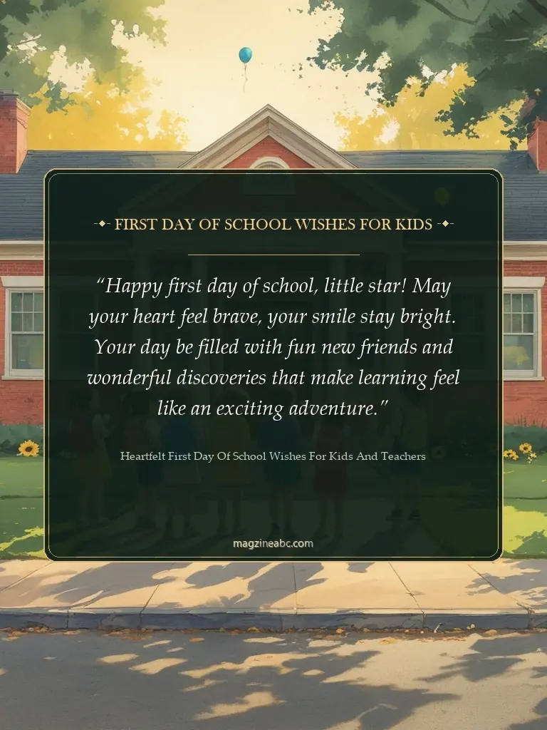 First Day of School Wishes for Kids - Heartfelt First Day of School Wishes for Kids and Teachers