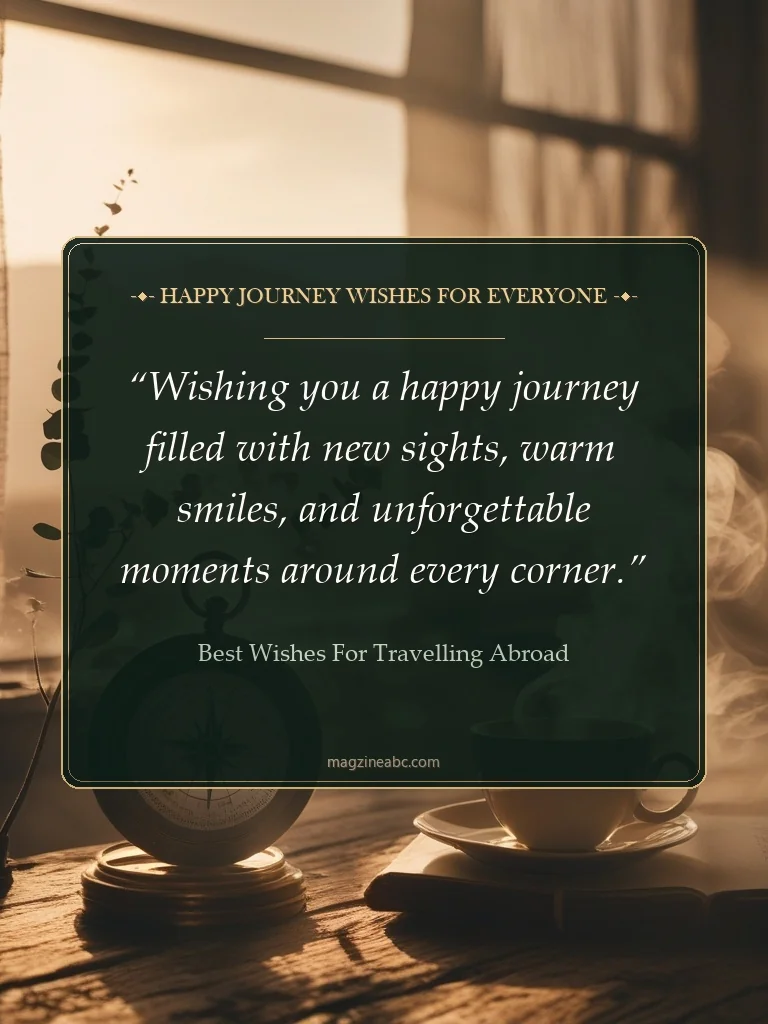 Happy Journey Wishes for Everyone - best wishes for travelling abroad
