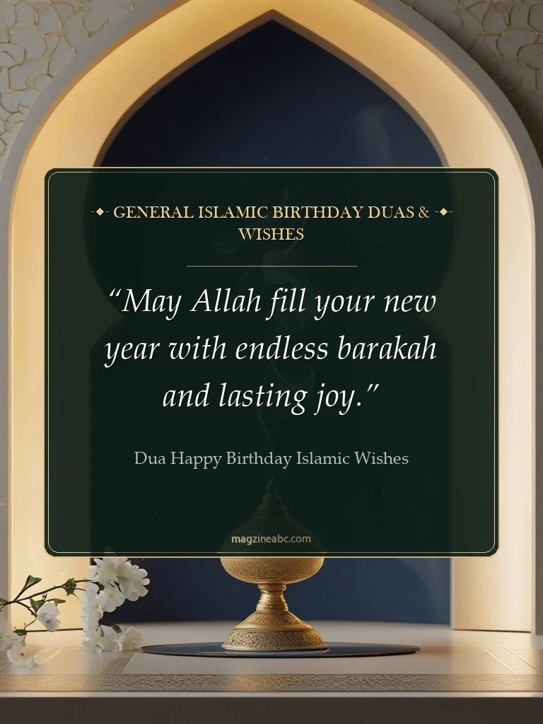 General Islamic Birthday Duas & Wishes - Dua Happy Birthday Islamic Wishes