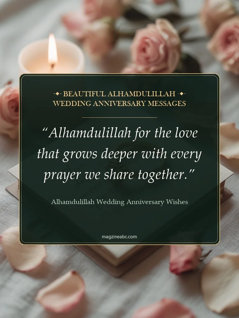 Beautiful Alhamdulillah Wedding Anniversary Messages - Alhamdulillah wedding anniversary wishes
