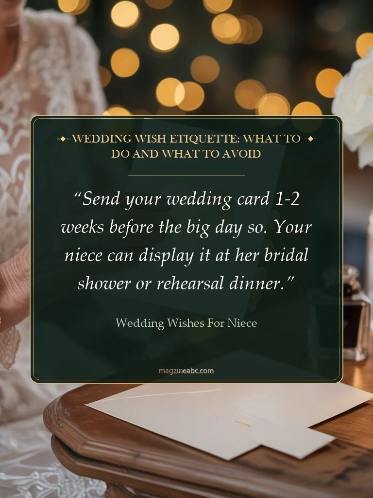 Wedding Wish Etiquette: What to Do and What to Avoid - Wedding Wishes for Niece