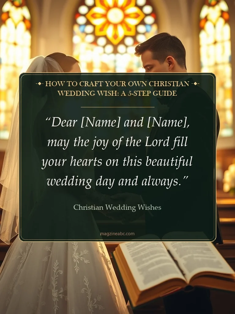 How to Craft Your Own Christian Wedding Wish: A 5-Step Guide - Christian Wedding Wishes