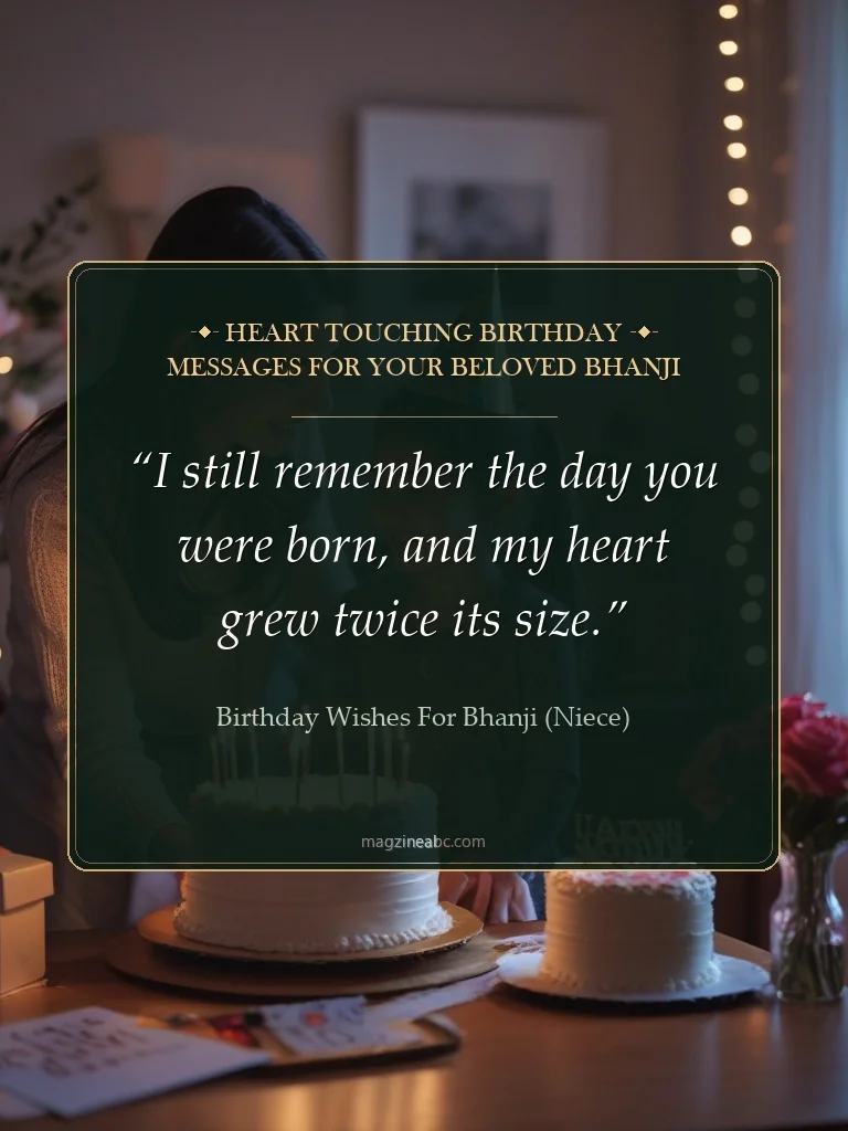 Heart Touching Birthday Messages for Your Beloved Bhanji - Birthday wishes for Bhanji (Niece)