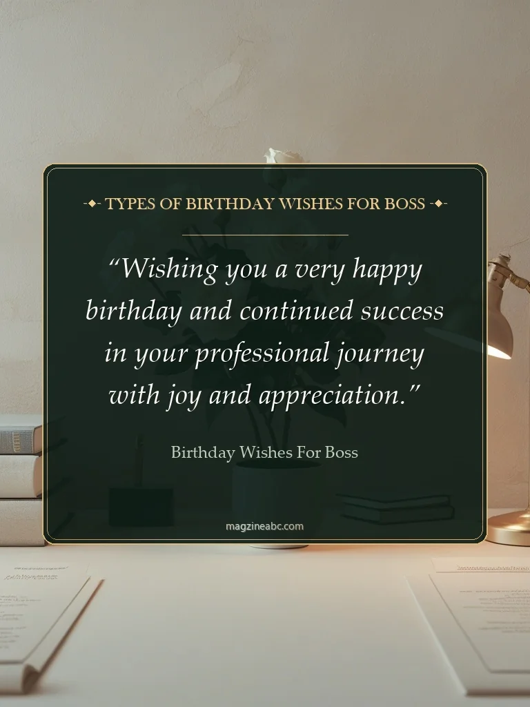 Types of Birthday Wishes for Boss - Birthday Wishes for Boss