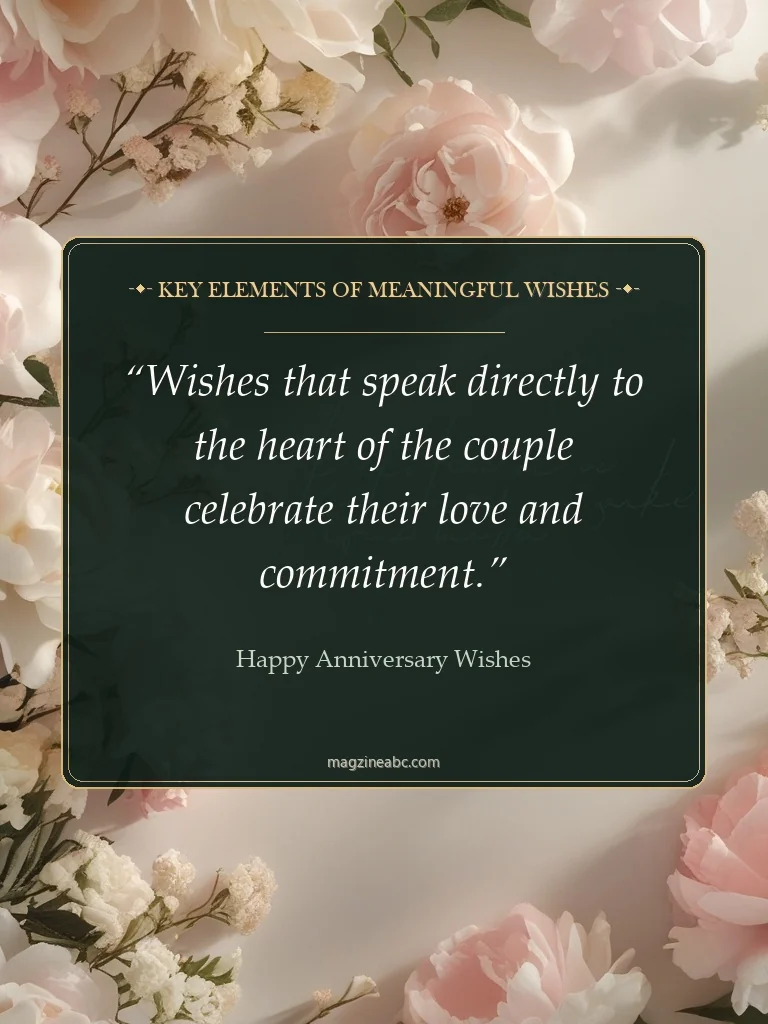 Key Elements of Meaningful Wishes - Happy Anniversary Wishes