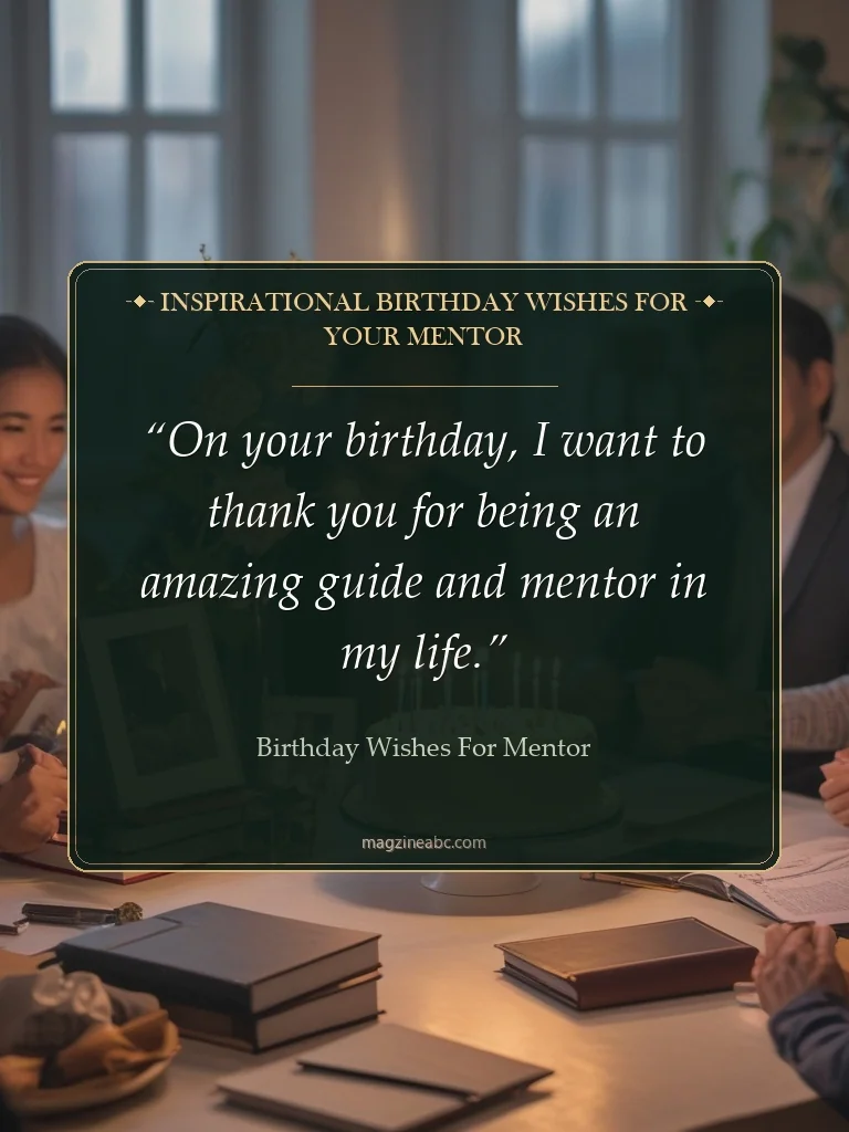 Inspirational Birthday Wishes for Your Mentor - Birthday Wishes for Mentor