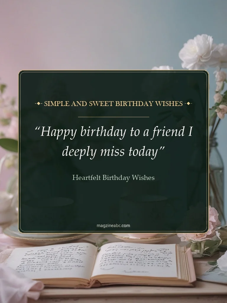 Simple and Sweet Birthday Wishes - Heartfelt Birthday Wishes