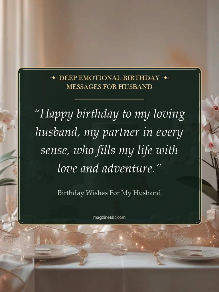 Deep Emotional Birthday Messages for Husband - Birthday Wishes for My Husband