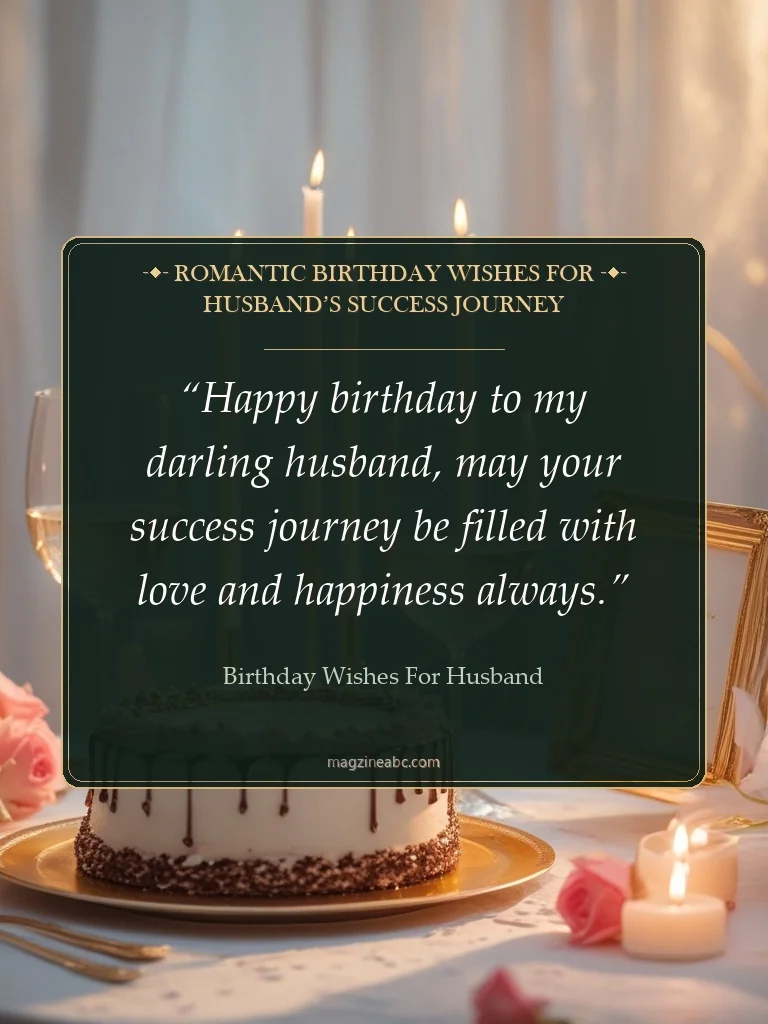 Romantic Birthday Wishes for Husband’s Success Journey - Birthday Wishes for Husband