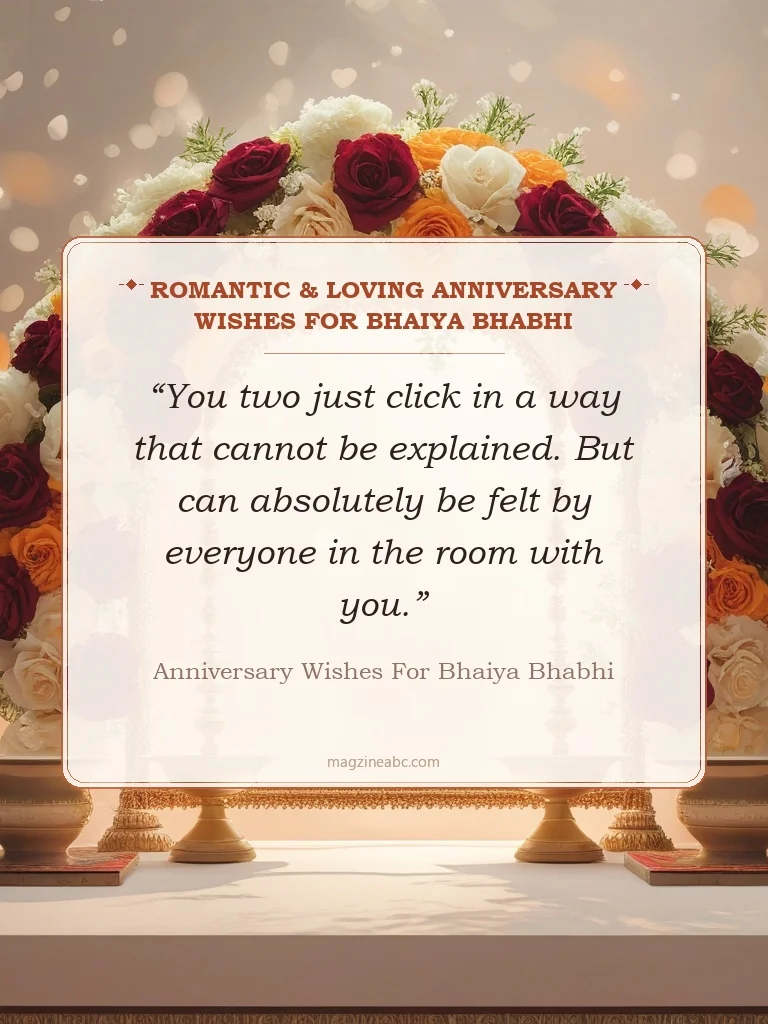 Romantic & Loving Anniversary Wishes for Bhaiya Bhabhi - Anniversary Wishes for Bhaiya Bhabhi