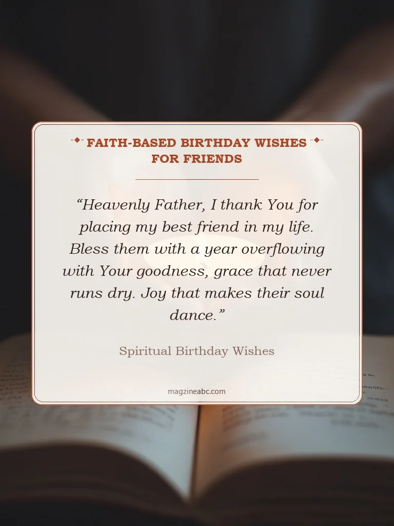 Faith-Based Birthday Wishes for Friends - Spiritual Birthday Wishes