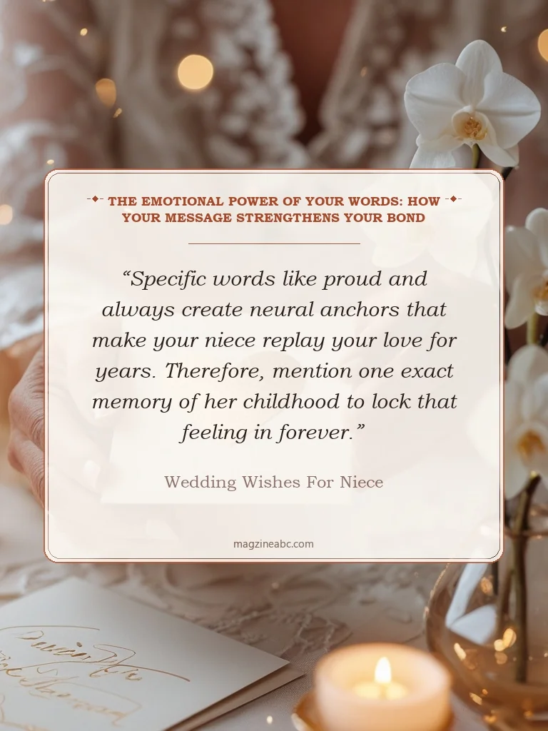 The Emotional Power of Your Words: How Your Message Strengthens Your Bond - Wedding Wishes for Niece