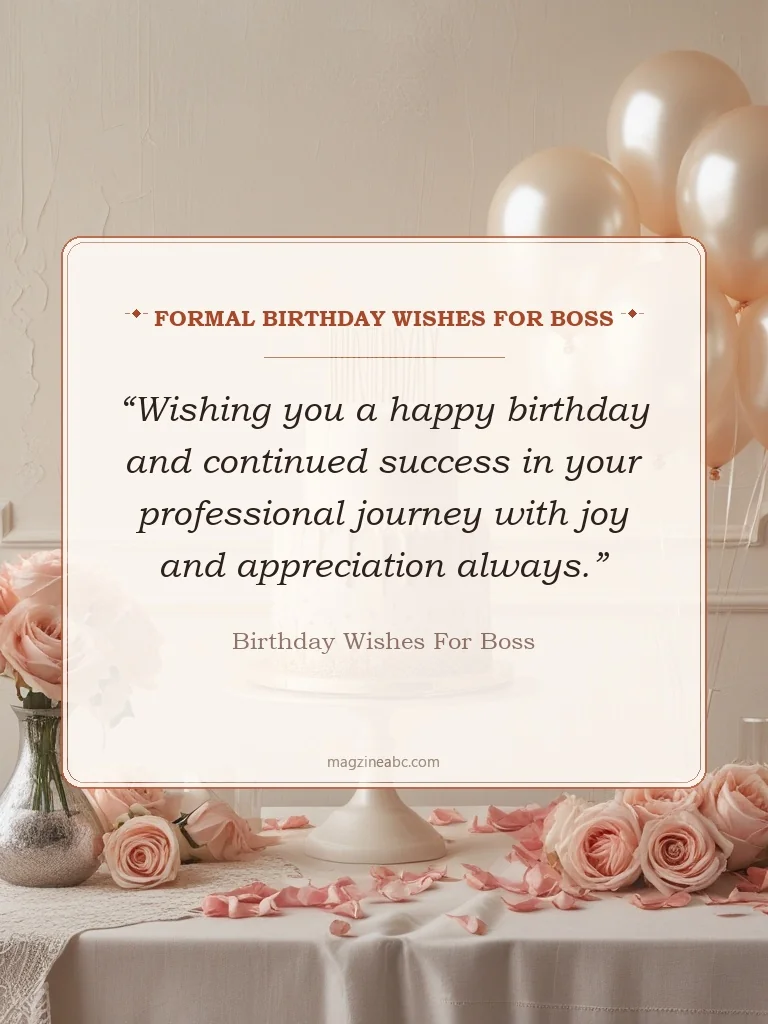 Formal Birthday Wishes for Boss - Birthday Wishes for Boss