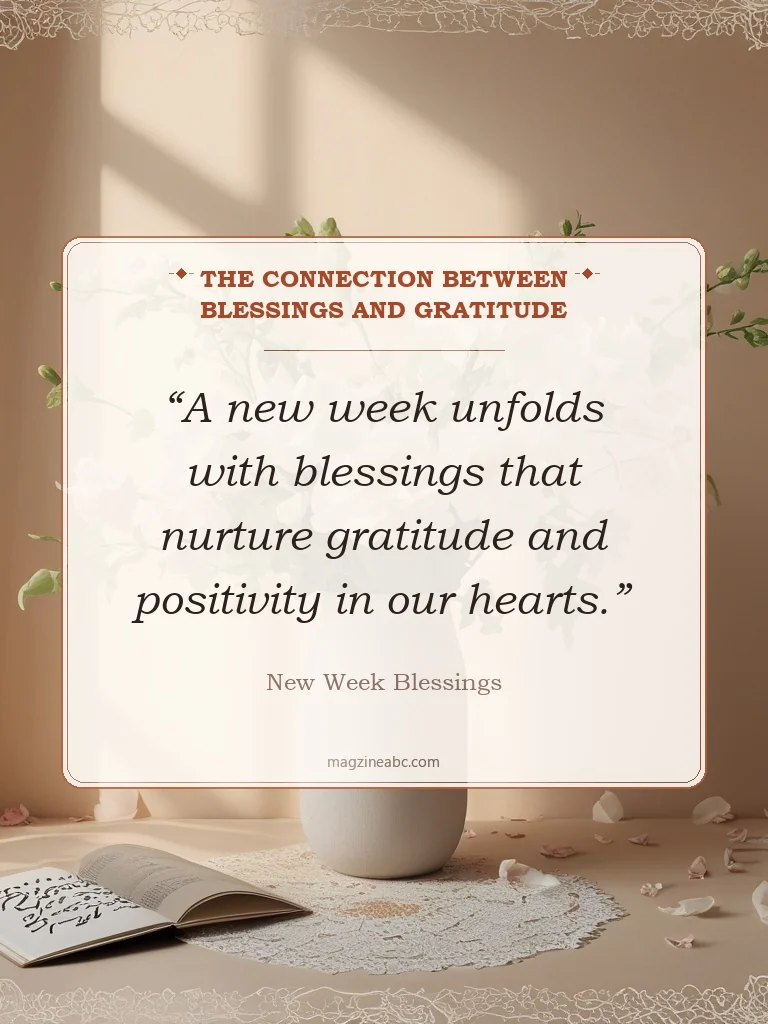 The Connection Between Blessings and Gratitude - New Week Blessings