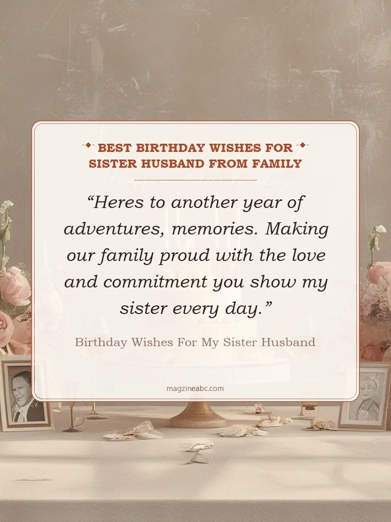 Best Birthday Wishes for Sister Husband from Family - Birthday Wishes for My Sister Husband