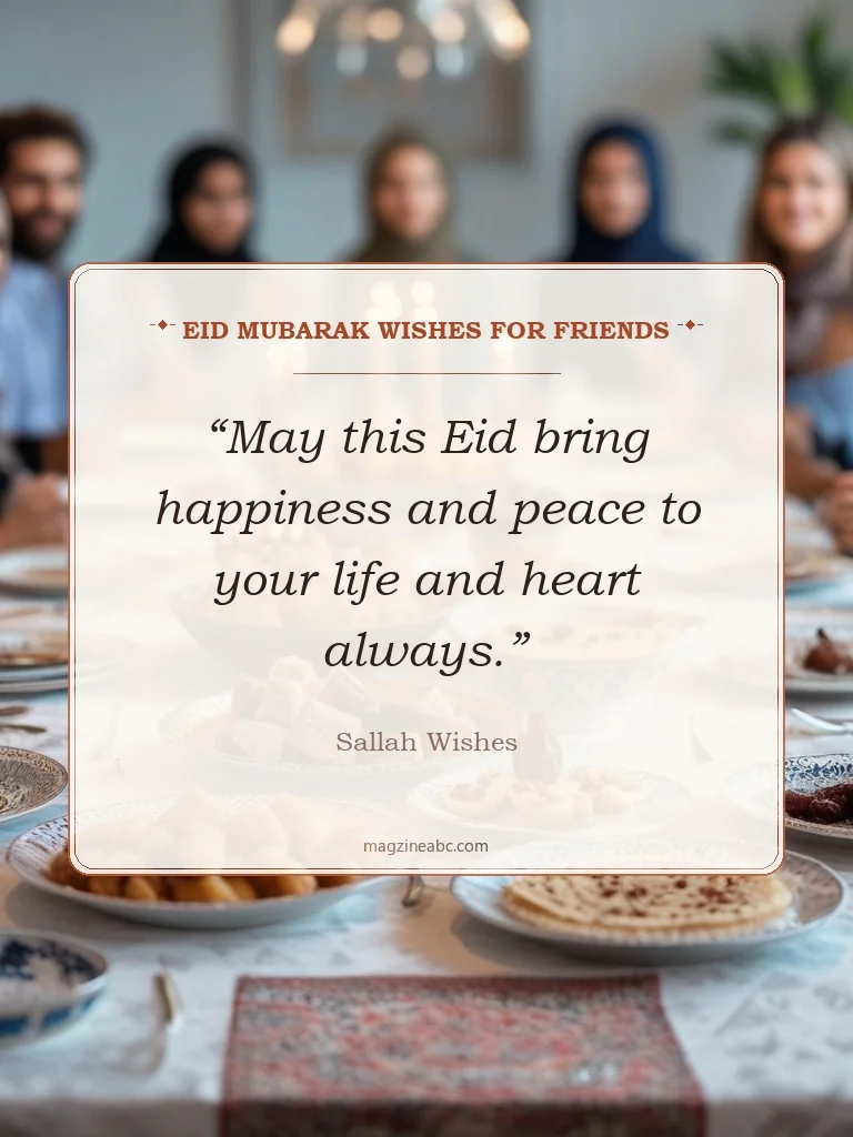 Eid Mubarak Wishes for Friends - Sallah Wishes