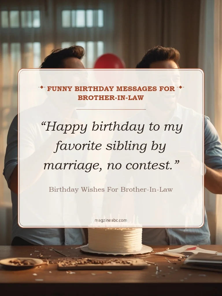 Funny Birthday Messages for Brother-in-Law - Birthday Wishes for Brother-in-Law